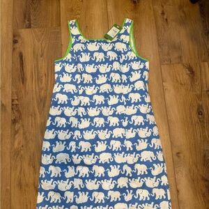 Lilly Pulitzer Blue and White Elephant Dress